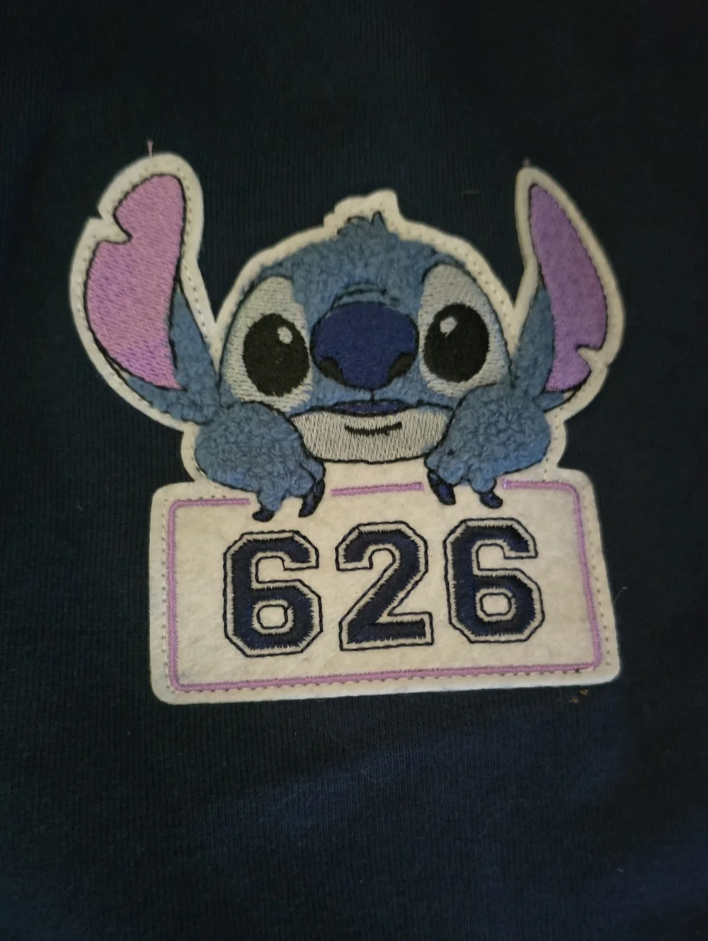 Navy Blue Kids Zip-Up Hoodie STITCH  Size 10/129